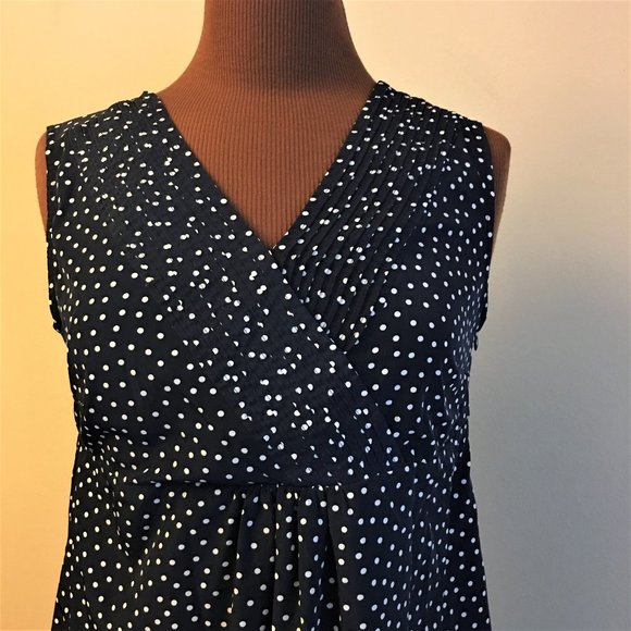 GAP MATERNITY Sleeveless Polka Dot Sheath Dress - Picture 3 of 12